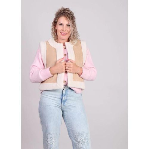 Grace & Mila Suede imitatieschaap gilet noe