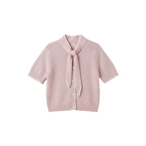Vero Moda Vmkashia ss tie detail knit cardigan licht