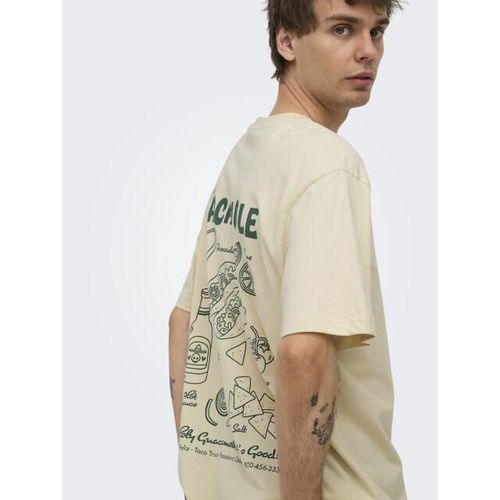 Only & Sons Onschef life rlx ss tee ecru