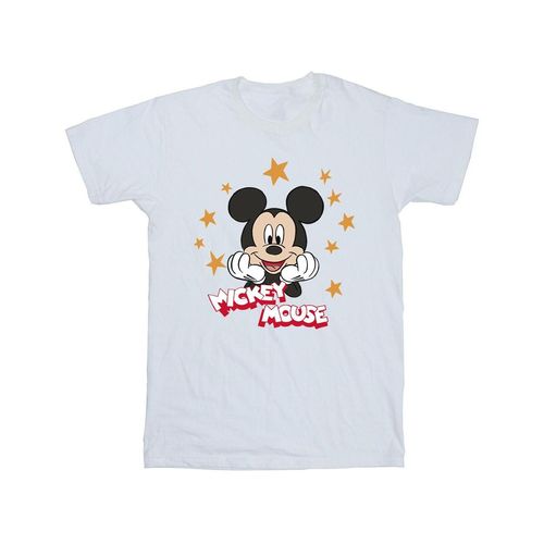 Disney Jongens Mickey Mouse Sterren T-Shirt (Wit)