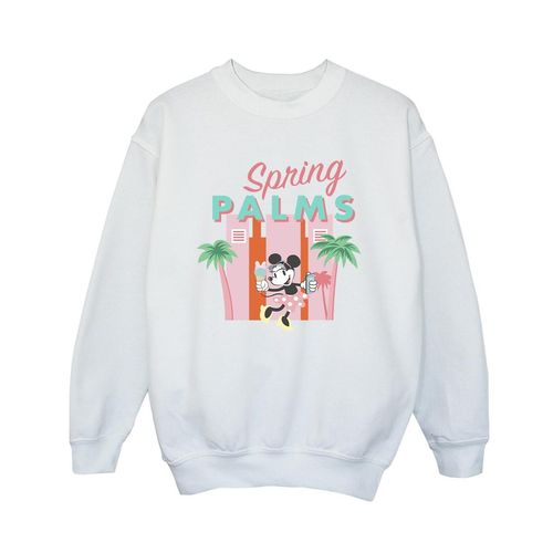Disney Jongens Minnie Mouse Lentepalmen Sweatshirt (Wit)