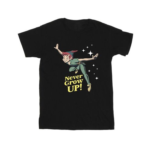 Disney Jongens Peter Pan wordt nooit volwassen T-Shirt (Zwart)