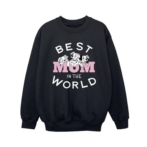 Disney Jongens Sweatshirt 101 Dalmatiërs Beste Moeder Ter Wereld (Zwart)