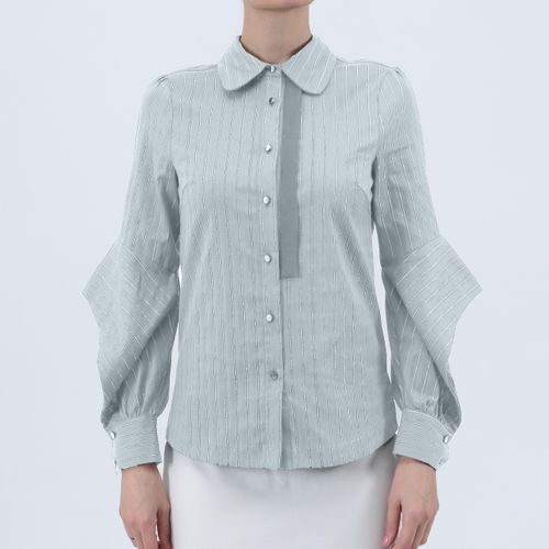 Lange spleefmouwen katoenen shirt