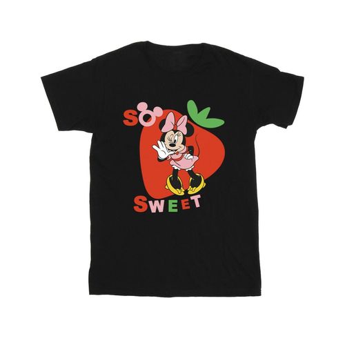 Disney Jongens Minnie Mouse Zo Lief Aardbei T-shirt (Zwart)