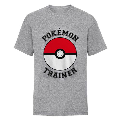 Pokemon Kinderen/Kinderen Pokeball T-Shirt (Heide Grijs)