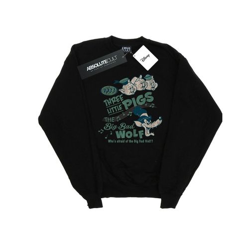 Disney Jongens Drie Kleine Varkens Wie Is Bang Van De Grote Boze Wolf Sweatshirt (Zwart)