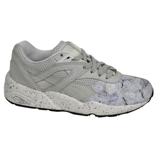 Puma R698 ROXX Whisper White Heren Lace Up Trinomic Trainers 360857 03 B1C
