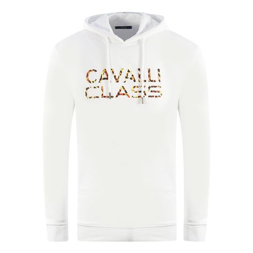 Cavalli Class Merkenlogo Witte Hoodie