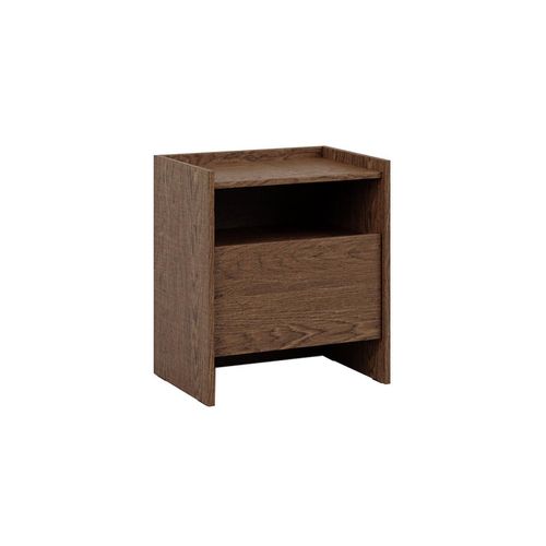 NACHTTISCH Japandi Dunkles Holz