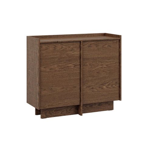 SIDEBOARD Japandi Dunkles Holz