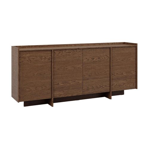 SIDEBOARD Japandi Dunkles Holz