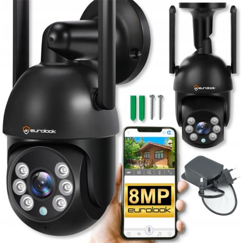 WiFi SMART Outdoor Schwenk-Neige IP Kamera ALARM 8MPX Bewegungserkennung 4X ZOOM
