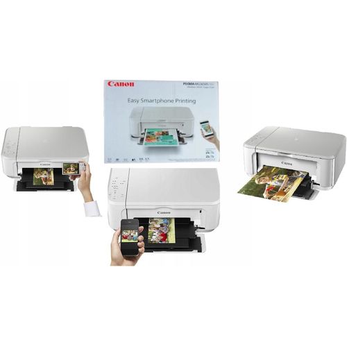 Canon Mg3650S Drucker, Weiss, Wi-Fi, A4: Drucken, Scannen, Kopieren, Automatischer Duplexdruck