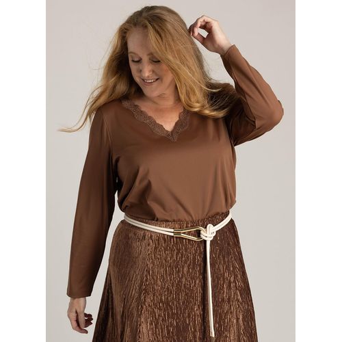 YEST CURVE Hulda Tops Copper Brown