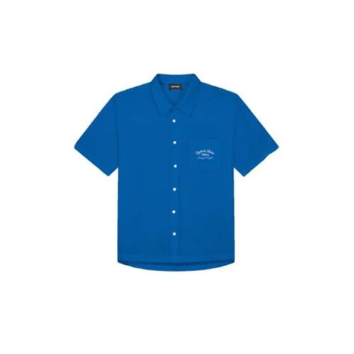 Quotrell Atelier milanon cotton shirt kobalt