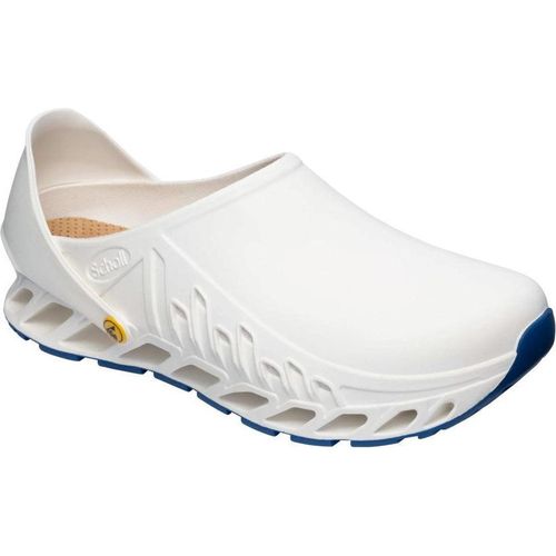 Scholl Evoflex - uni weiße Clogs Größe 46