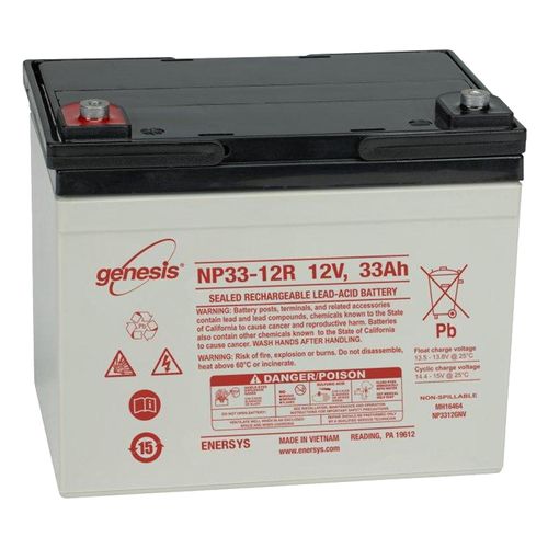 Hawker Genesis NP33-12R 12V, 33,0AH, Abmessungen 195 x 132 x 155mm, VdS-Nr.: G106044