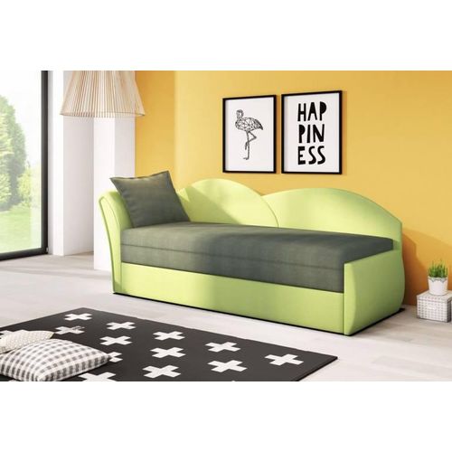 Kinderschlafsofa mit Stauraum ANGIE - grün