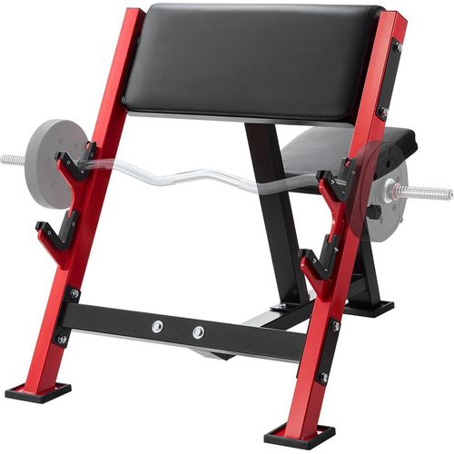 VEVOR Preacher Curl Bank Krafttrainingsbänke (Max. Belastung 300 kg), Fitnessgerät für das Heim-Fitnessstudio, isolierte Langhantelsstation Bizepsstation mit sitzendem Arm, verstellbare Hantelbank