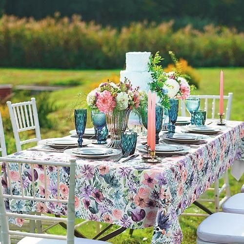 Wachstuch-Tischdecke Manhattan Floria 20 m x 140 cm – d-c-table