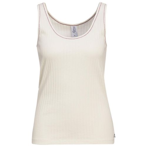 Damen Top mit Rippstruktur