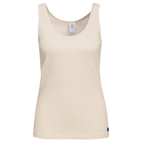Damen Top mit Rippstruktur