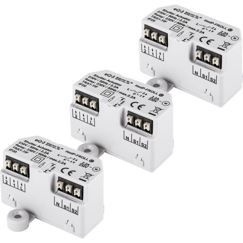 Homematic IP Rollladenaktor - Unterputz 3er Set
