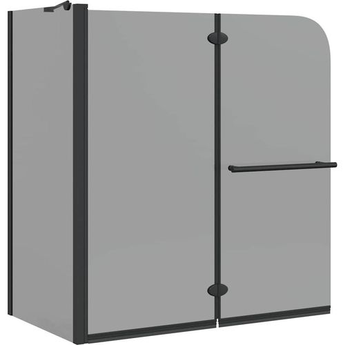 vidaXL Bi-Falt Duschumhausung Dunkel transparent 120 x 67 x 129 cm