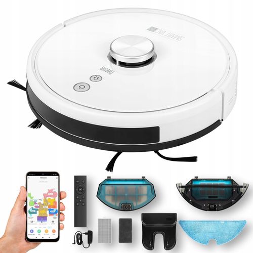 Teesa Smart Vac Pro Reinigungsroboter – Kartierung, Wischen, 4 Hausmodi