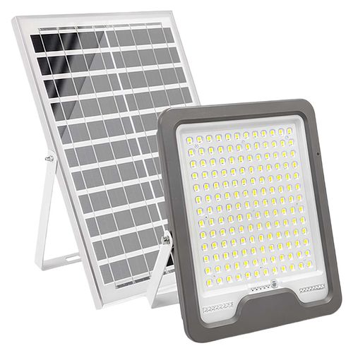 Avizar, LED Solarstrahler 16W mit 20W Panel und Sensor, Grau