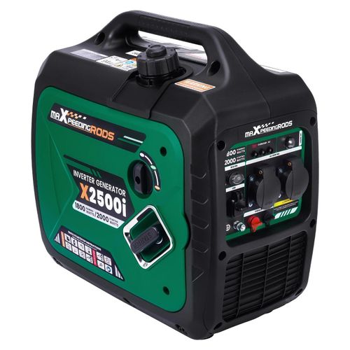 Tragbarer Inverter Stromerzeuger - Modell X2500I - 2000 W Spitzenleistung - Leise - Benzin - Notstrom für Zuhause, Camping und Outdoor