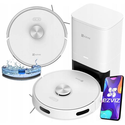 EZVIZ RE4 PLUS 2-in-1-Reinigungsroboter 4000Pa – LDS-Navigation, 90 Tage Sauberkeit
