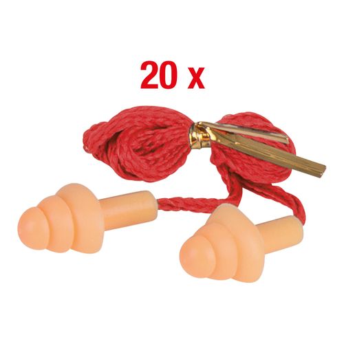 KS Tools Ohrstöpsel PU, mit Schnur und Pilzkopf, 20 Paar (985.7055)