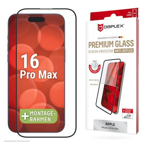 DISPLEX Displayschutzglas "Premium Glass Full Cover Anti-Reflex", transparent, B:9cm H:1,5cm T:20mm, Displayfolien, Displayschutzfolie, Schutzfolie, Bildschirmschutz, kratz- & stoßfest