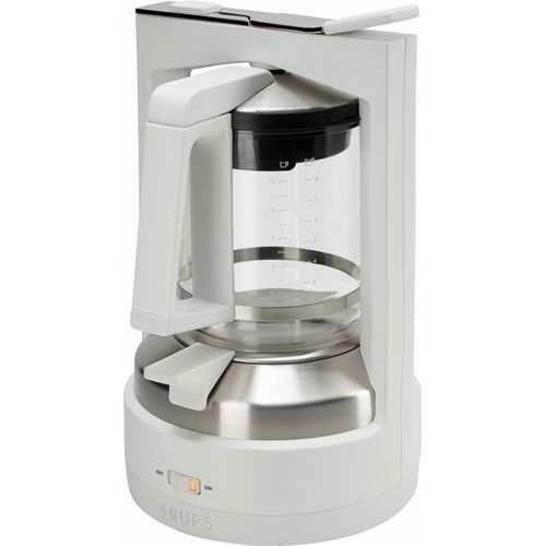 KRUPS Filterkaffeemaschine "KM4682 T 8.2", weiß (weiß, edelstahl), 1 l, 12, Kaffeemaschinen, mit Druckbrühsystem
