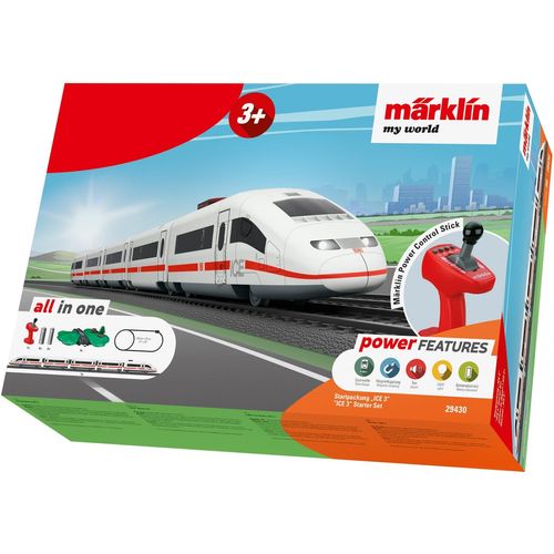 Modelleisenbahn-Set MÄRKLIN "Märklin my world - Startpackung ICE 3 - 29430", weiß, Modelleisenbahnen, Kinder, Kunststoff, mit Licht und Sound