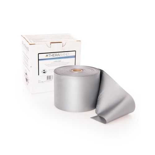 TheraBand latexfrei 22,85 m super stark silber Übungsband