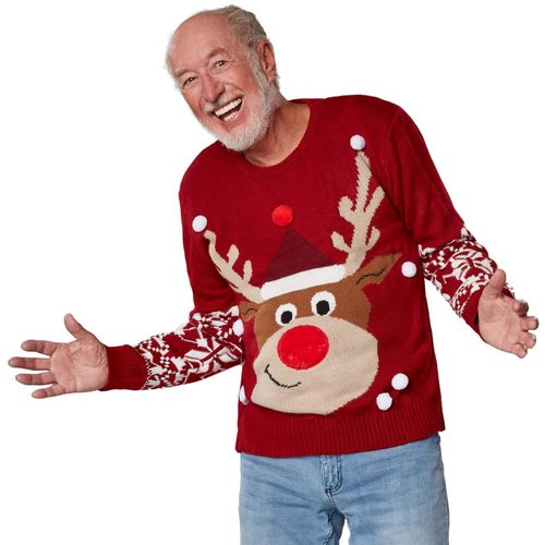 tectake® Weihnachtspullover Rudi Rentier