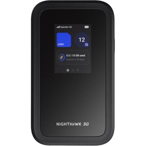 NETGEAR MH7150, Mobilfunknetz-Modul, Schwarz, Wi-Fi 7 (802.11be), Dual-Band (2,4 GHz/5 GHz), 4G, 5G, LTE