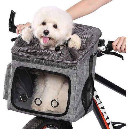 Elektrische Hundesitz - Hundesitz für Fahrrad - Hundesitz für Fahrrad - Hundesitz für Fahrrad vorne - Fahrradtasche für Hund vorne - Elektrischer Hundesitz für Fahrrad