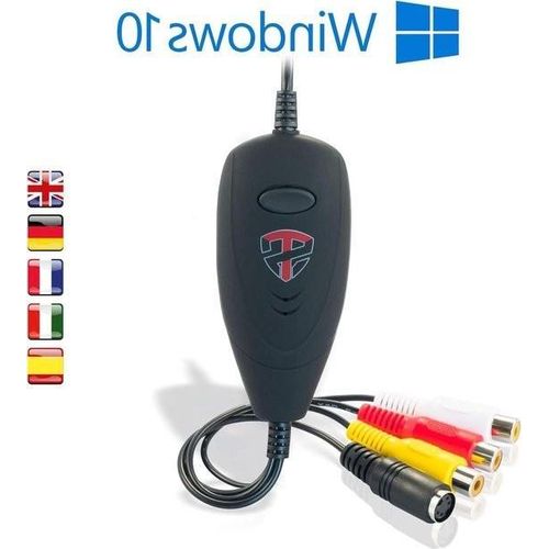Analog-Digital-VHS-Konverter für Windows 11 – Neue Software – USB 2.0 Audio- und Video-Grabber – 2024 – Konvertiert VHS in Digital