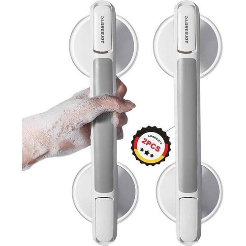 Famanu Handgriff für das Badezimmer mit Saugnapf - Sicherheitshandgriff für Mobilitätsunterstützung