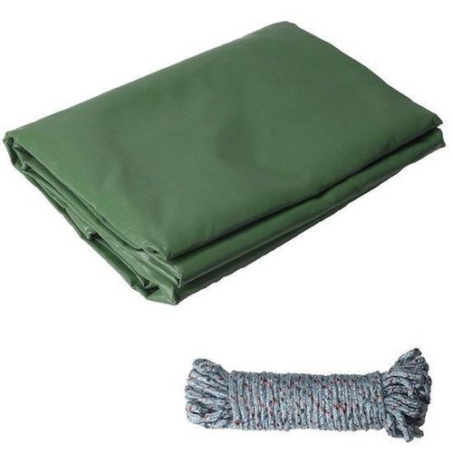 Schwimmfester Schutzabdeckstoff - Wetterbeauftragte UV-Beständigkeit - 3 x 4 m - Grün - 420 g/m²
