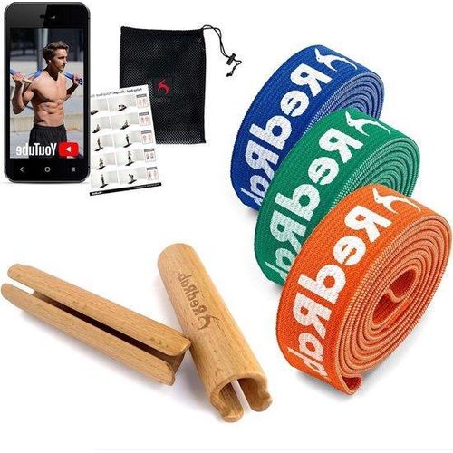Krafttraining Fitnessband Holzgriffe
