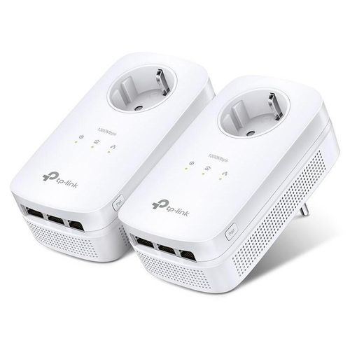 Powerline Adapter-Set AV1300 mit Steckdose und 3x LAN, MIMO