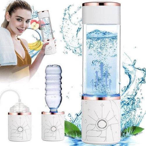 350 ml Wasserstoffflasche mit SPE- und PEM-Technologie - Handliche Wasserstoffgenerator bis 1000-5000 PPB für den Bürobereich