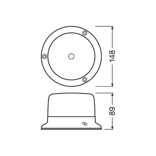 OSRAM Rundumkennleuchte rbl102