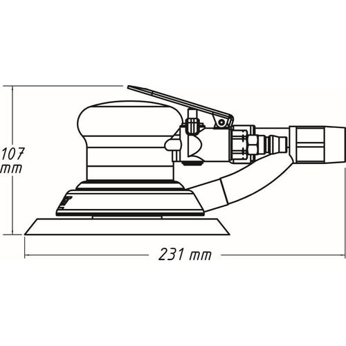 HAZET Exzenterschleifer (Druckluft) 90332