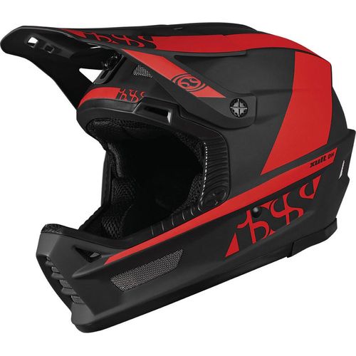 iXS Fullface Helm Xult DH , schwarz rot, L/XL